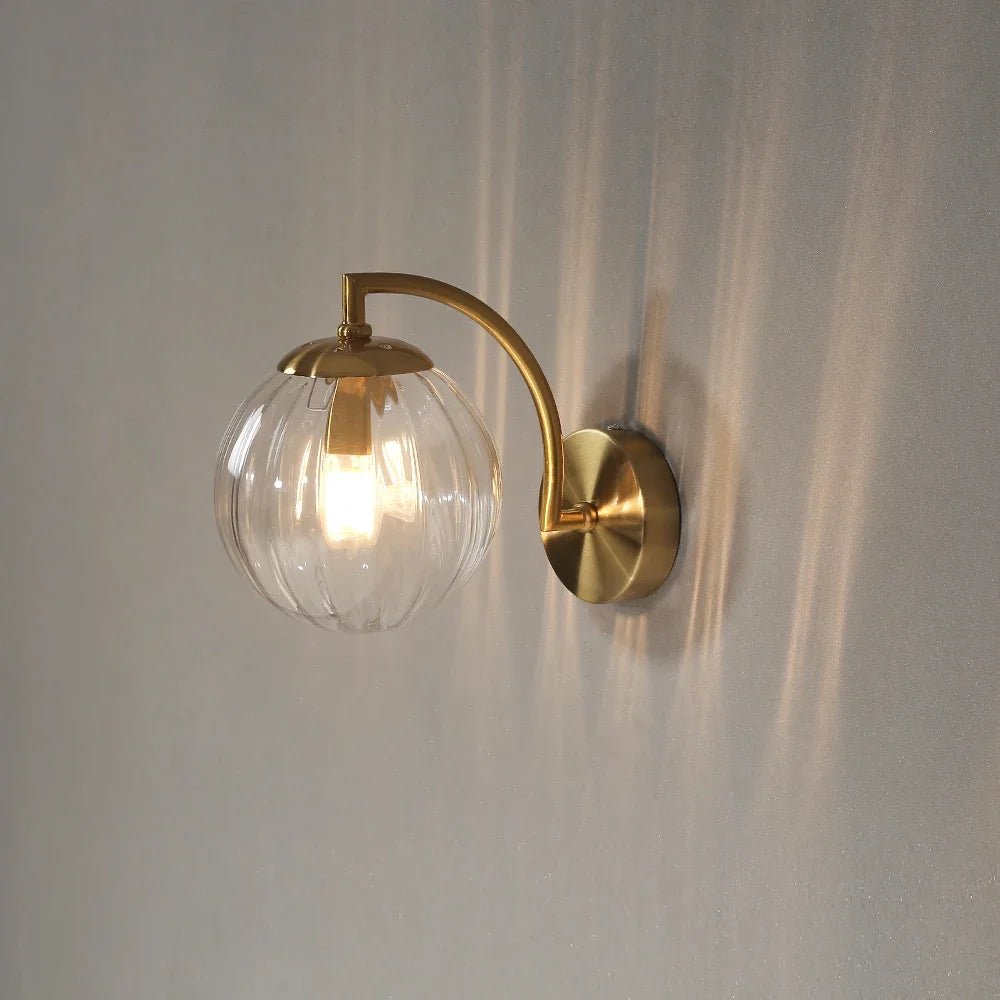 Modern Led Wall Lamp color Glass wall Light Nordic Minimalist Living Bedroom Bedside Sconce Dining Kitchen Indoor Light Fixture - VELORA LABS