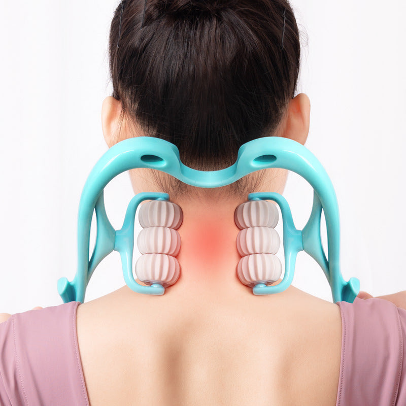 Multifunctional Manual Six-wheel Neck Massager Massage Relieve Roller Massage Tool VELORA LABS