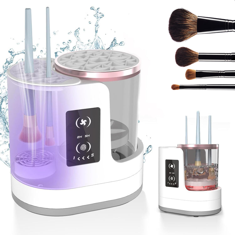 Electric Makeup Brush Cleaner Rechargeable Makeup Brushes Cleaning Tool Automatic Makeup Brush Cleaning Stand Device - VELORA LABS