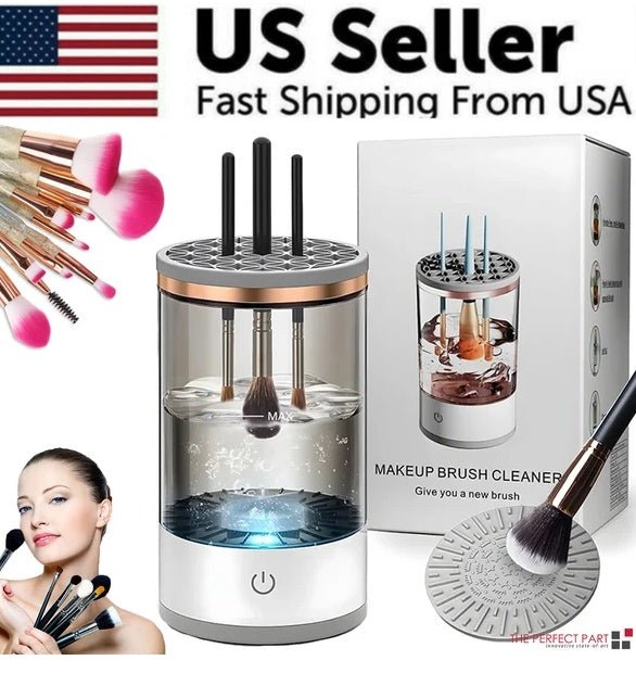 Automatic Brush Cleaner Electric Makeup Brush Cleaning Machine Fast Clean Dryer - VELORA LABS