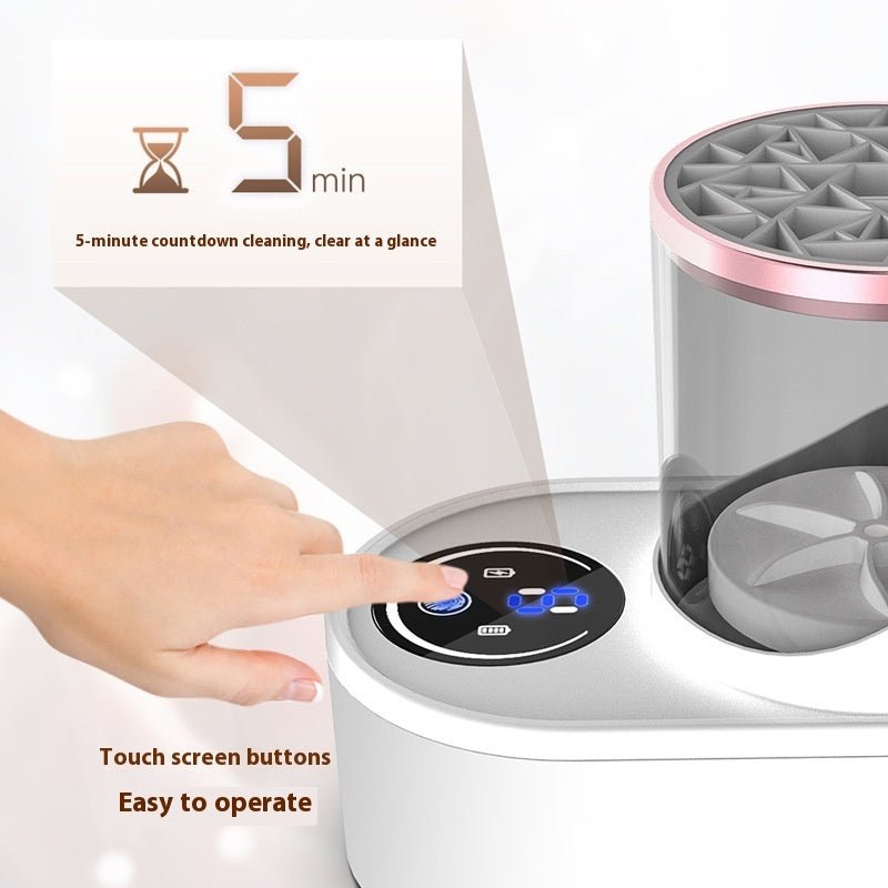 Electric Makeup Brush Cleaner Rechargeable Makeup Brushes Cleaning Tool Automatic Makeup Brush Cleaning Stand Device - VELORA LABS