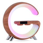 New Intelligent G Shaped LED Lamp Bluetooth Speake Wireless Charger Atmosphere Lamp App Control For Bedroom Home Decor - VELORA LABS