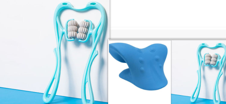 Multifunctional Manual Six-wheel Neck Massager Massage Relieve Roller Massage Tool VELORA LABS