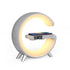 New Intelligent G Shaped LED Lamp Bluetooth Speake Wireless Charger Atmosphere Lamp App Control For Bedroom Home Decor - VELORA LABS