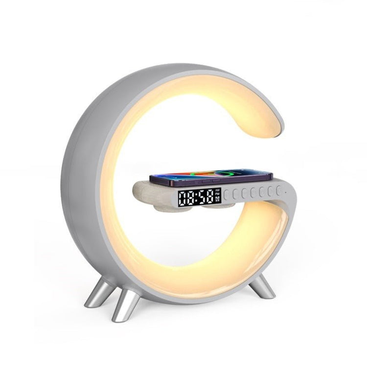 New Intelligent G Shaped LED Lamp Bluetooth Speake Wireless Charger Atmosphere Lamp App Control For Bedroom Home Decor - VELORA LABS