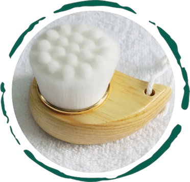 Facial Brush with Bamboo Handle - VELORA LABS