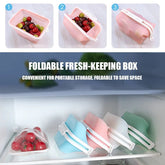 1500ml Foldable Fruits Vegetable Crisper Reusable Food Fresh - keeping Bag Freezer Cooking Fresh Silicone Food Storage Bags - VELORA LABS