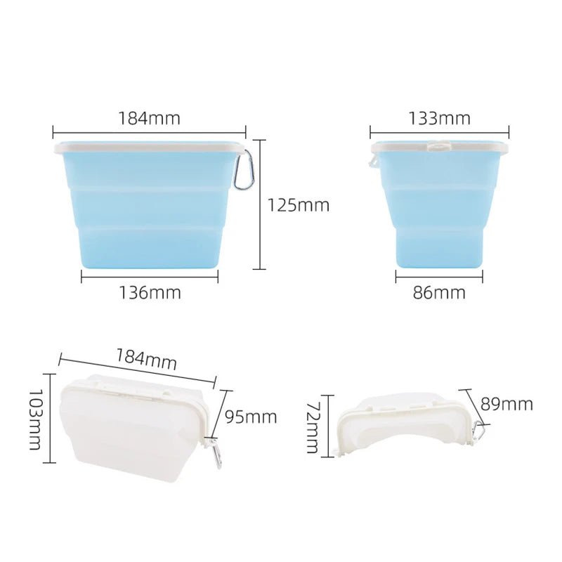 1500ml Foldable Fruits Vegetable Crisper Reusable Food Fresh - keeping Bag Freezer Cooking Fresh Silicone Food Storage Bags - VELORA LABS