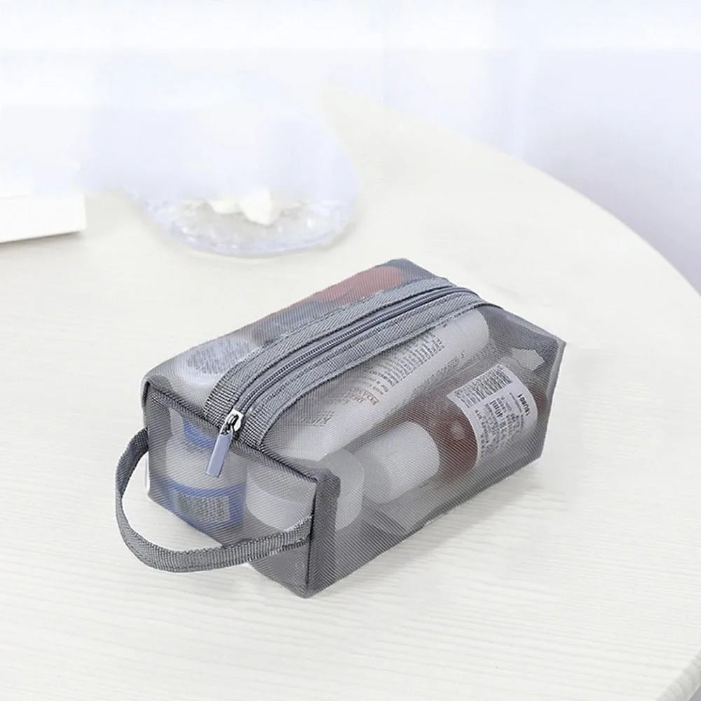 Handbag Large Capacity Toiletry Bag Transparent Women Cosmetic Bag Korean Storage Bag Zipper Makeup Bag Skin Care Storage Bag - VELORA LABS