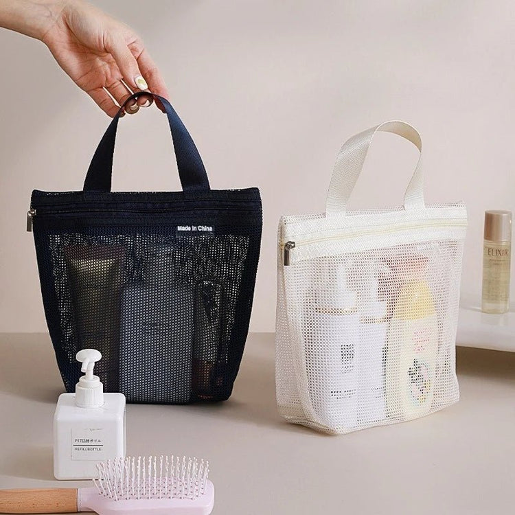 Makeup Toiletry Storage Bags Mesh Handbags Portable Travel Washing Body Shower Tools Organizer Hanging Cosmetic Organizer Pouch - VELORA LABS