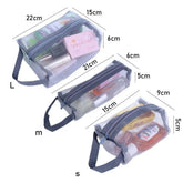 Handbag Large Capacity Toiletry Bag Transparent Women Cosmetic Bag Korean Storage Bag Zipper Makeup Bag Skin Care Storage Bag - VELORA LABS