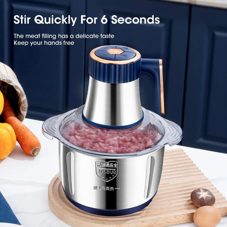 5L Electric Meat Grinders 304 Stainless Steel Food Crusher Multifunctional Vegetable Slicer Chopper Mincer Baby Food Processor - VELORA LABS