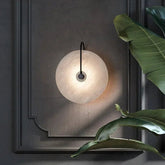 Nordic Wall Sconces Light Fixture Led Marble Moon Bedside Lamp Interior Indoor Lighting Home Bedroom Decor Modern Hotel Simple - VELORA LABS