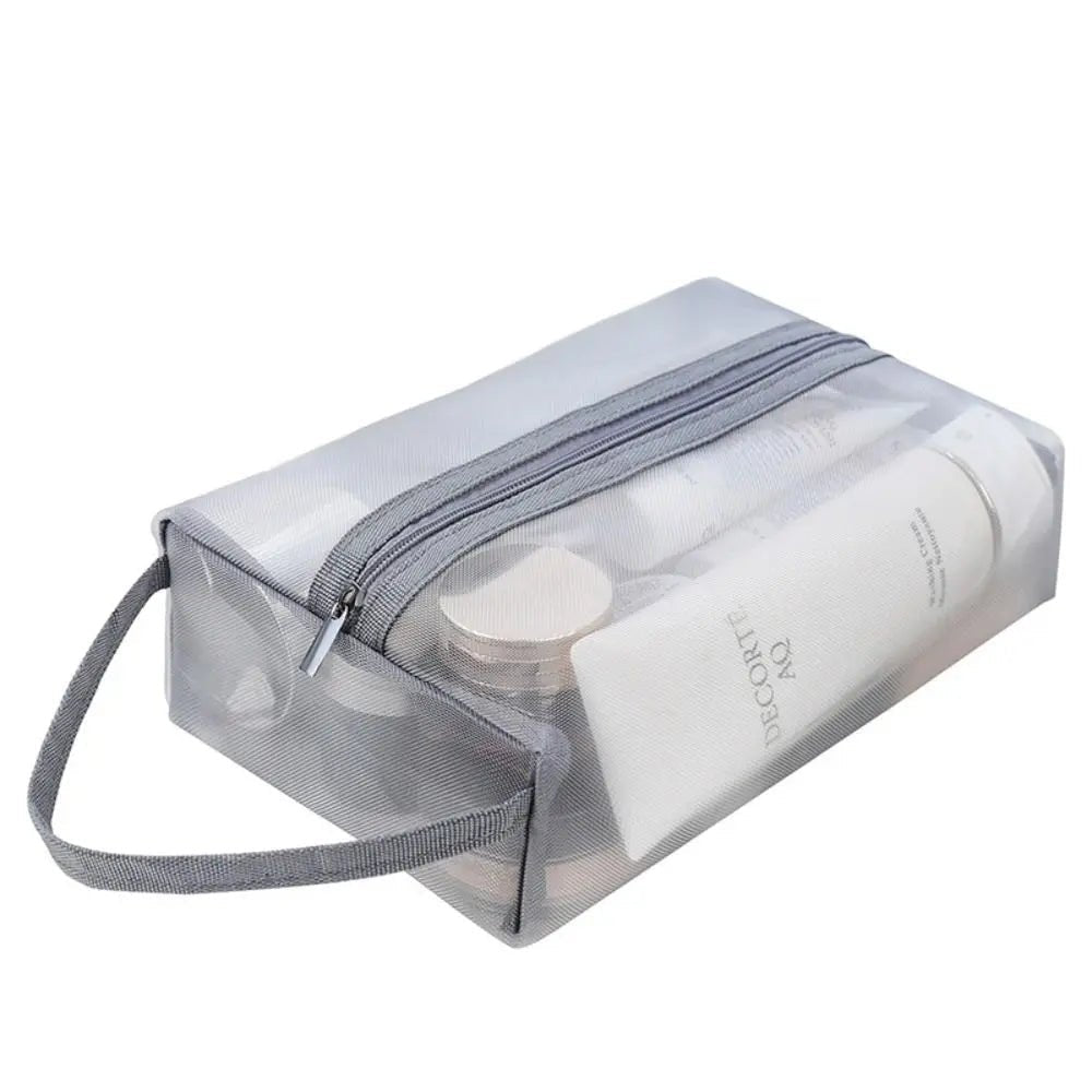 Handbag Large Capacity Toiletry Bag Transparent Women Cosmetic Bag Korean Storage Bag Zipper Makeup Bag Skin Care Storage Bag - VELORA LABS