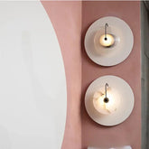 Nordic Wall Sconces Light Fixture Led Marble Moon Bedside Lamp Interior Indoor Lighting Home Bedroom Decor Modern Hotel Simple - VELORA LABS