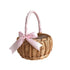 Hand - woven Wedding Flower Basket With Handle Wicker Sundries Basket Wedding Flower Girls Basket for Home Picnic Storage Basket - VELORA LABS