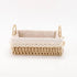 Woven Storage Baskets Kitchen Organizer Handwoven with Handles Cosmetic Box for Breakfast Fruit Bedroom Bathroom Home Decorative - VELORA LABS