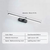 Modern LED Wall Lamp For Study Bedroom Charging Wall Light With Remote Control Bathroom Mirror Lamp Mirror Lighting Fixture - VELORA LABS