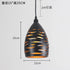 Modern LED pendant light iron Hollow metal cage pendant lamp living room restaurant shop bar fixture decoration - VELORA LABS
