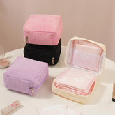 Toiletry Bag Sanitary Pad Pouch Small Makeup Bag Cosmetic Storage Pouch Women Pad Pouch Cute Cable Case VELORA LABS