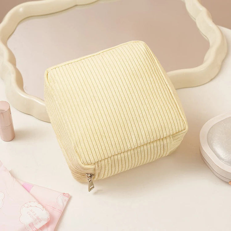 Toiletry Bag Sanitary Pad Pouch Small Makeup Bag Cosmetic Storage Pouch Women Pad Pouch Cute Cable Case VELORA LABS