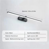 Modern LED Wall Lamp For Study Bedroom Charging Wall Light With Remote Control Bathroom Mirror Lamp Mirror Lighting Fixture - VELORA LABS