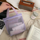 Makeup Toiletry Storage Bags Mesh Handbags Portable Travel Washing Body Shower Tools Organizer Hanging Cosmetic Organizer Pouch - VELORA LABS