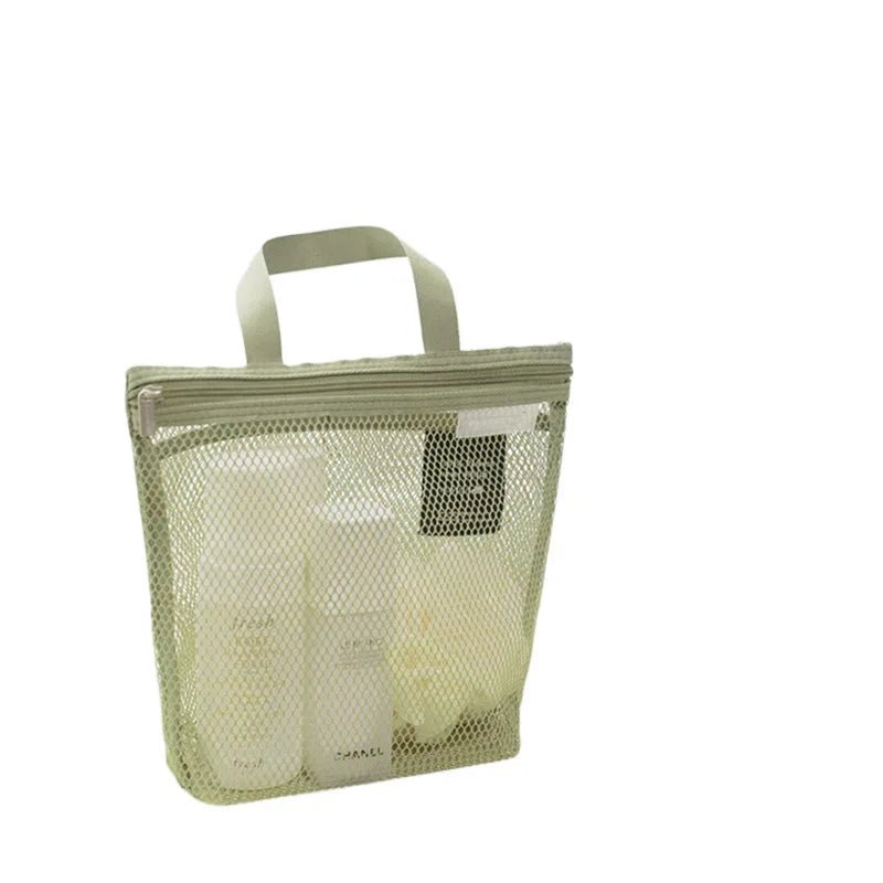 Makeup Toiletry Storage Bags Mesh Handbags Portable Travel Washing Body Shower Tools Organizer Hanging Cosmetic Organizer Pouch - VELORA LABS
