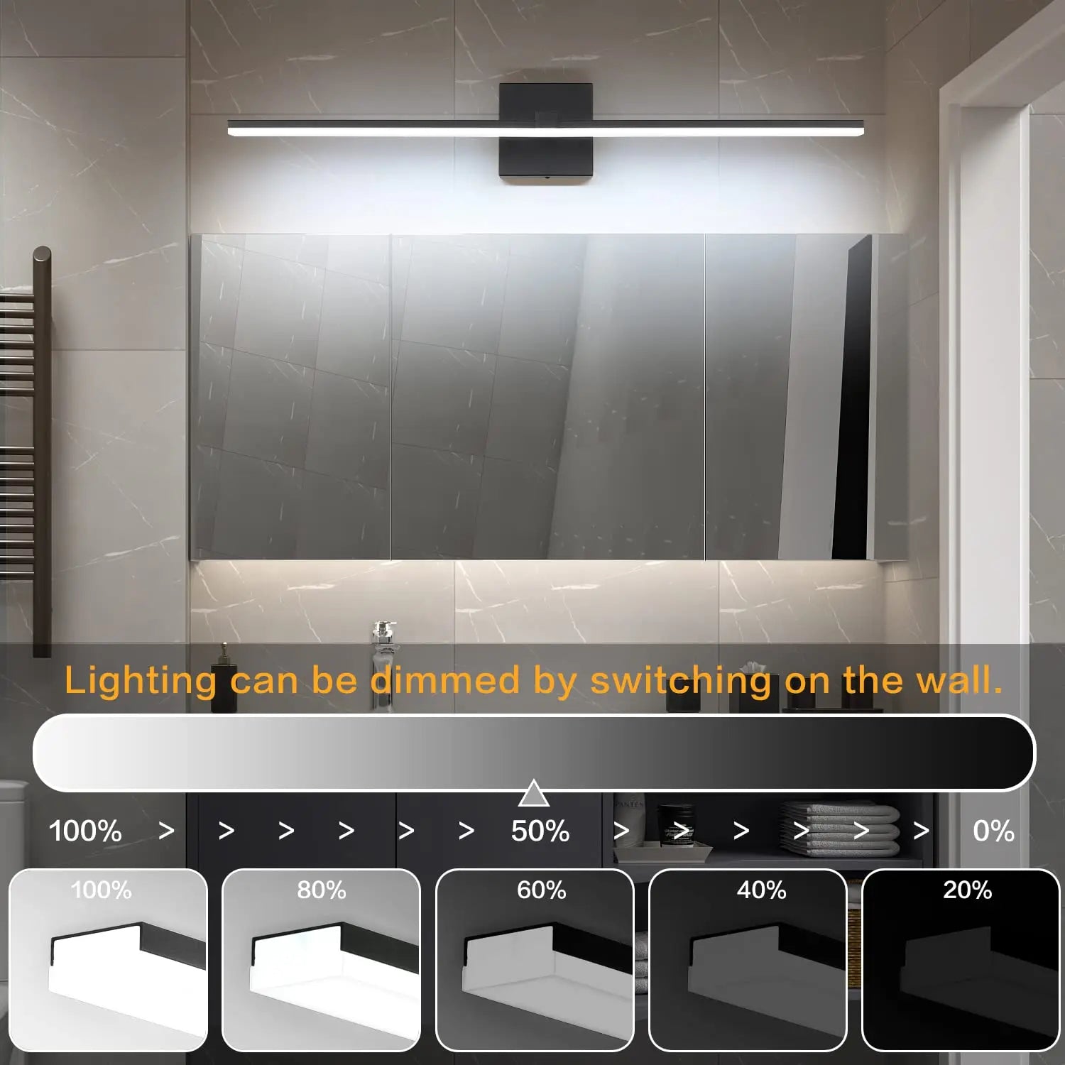 Modern LED Wall Lamp For Study Bedroom Charging Wall Light With Remote Control Bathroom Mirror Lamp Mirror Lighting Fixture - VELORA LABS