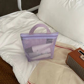 Makeup Toiletry Storage Bags Mesh Handbags Portable Travel Washing Body Shower Tools Organizer Hanging Cosmetic Organizer Pouch - VELORA LABS