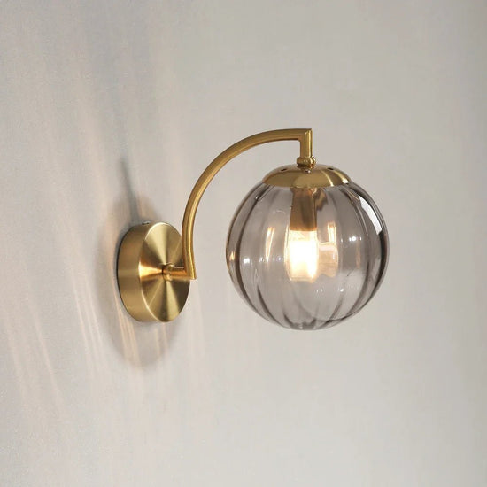 Modern Led Wall Lamp color Glass wall Light Nordic Minimalist Living Bedroom Bedside Sconce Dining Kitchen Indoor Light Fixture - VELORA LABS