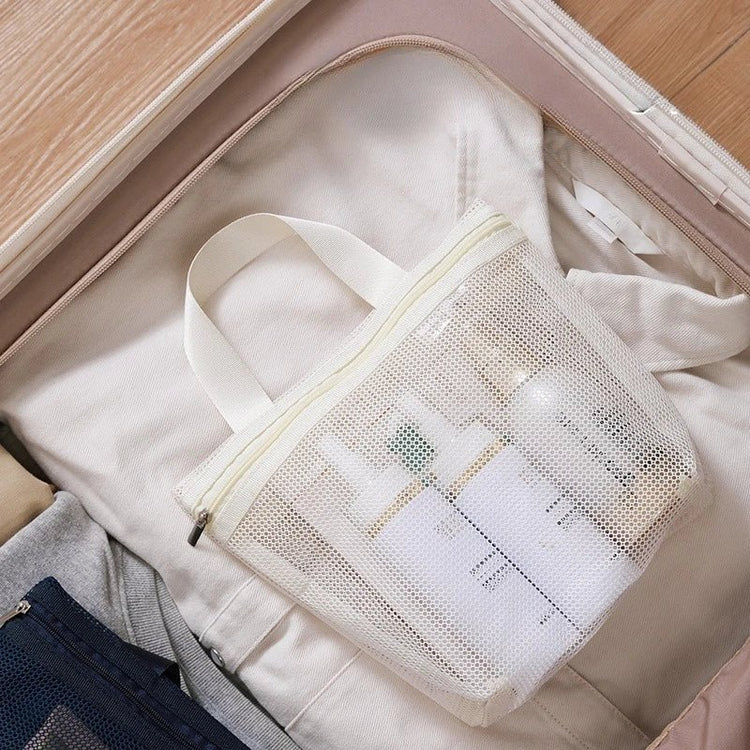 Makeup Toiletry Storage Bags Mesh Handbags Portable Travel Washing Body Shower Tools Organizer Hanging Cosmetic Organizer Pouch - VELORA LABS