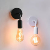 Nordic Modern Wall Lamp Iron Black E27 Indoor Lighting Bedside Bedroom Bathroom Lamp Sconce Wall Light Fixture Industrial Decor - VELORA LABS
