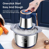 5L Electric Meat Grinders 304 Stainless Steel Food Crusher Multifunctional Vegetable Slicer Chopper Mincer Baby Food Processor - VELORA LABS