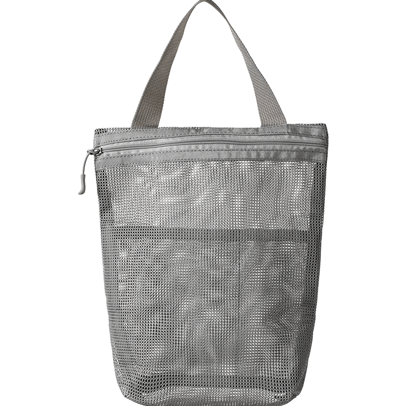 23x26cm Portable Toiletry Bag with Handy Handle Large Capacity Mesh Toiletry Storage Bag Makeup Bag for Business Trips Travel - VELORA LABS