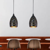 Modern LED pendant light iron Hollow metal cage pendant lamp living room restaurant shop bar fixture decoration - VELORA LABS