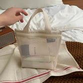 Makeup Toiletry Storage Bags Mesh Handbags Portable Travel Washing Body Shower Tools Organizer Hanging Cosmetic Organizer Pouch - VELORA LABS