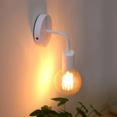Nordic Modern Wall Lamp Iron Black E27 Indoor Lighting Bedside Bedroom Bathroom Lamp Sconce Wall Light Fixture Industrial Decor - VELORA LABS
