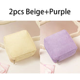 Toiletry Bag Sanitary Pad Pouch Small Makeup Bag Cosmetic Storage Pouch Women Pad Pouch Cute Cable Case VELORA LABS