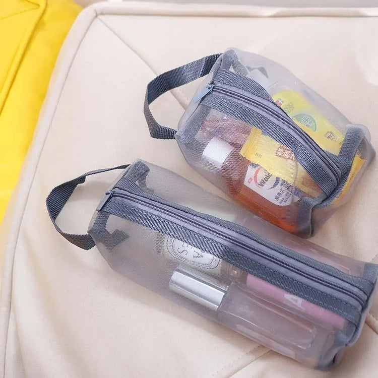 Handbag Large Capacity Toiletry Bag Transparent Women Cosmetic Bag Korean Storage Bag Zipper Makeup Bag Skin Care Storage Bag - VELORA LABS