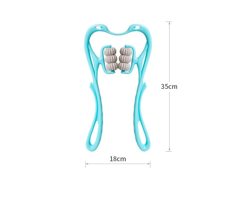 Multifunctional Manual Six - wheel Neck Massager Massage Relieve Roller Massage Tool - VELORA LABS