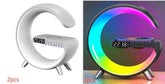 New Intelligent G Shaped LED Lamp Bluetooth Speake Wireless Charger Atmosphere Lamp App Control For Bedroom Home Decor - VELORA LABS