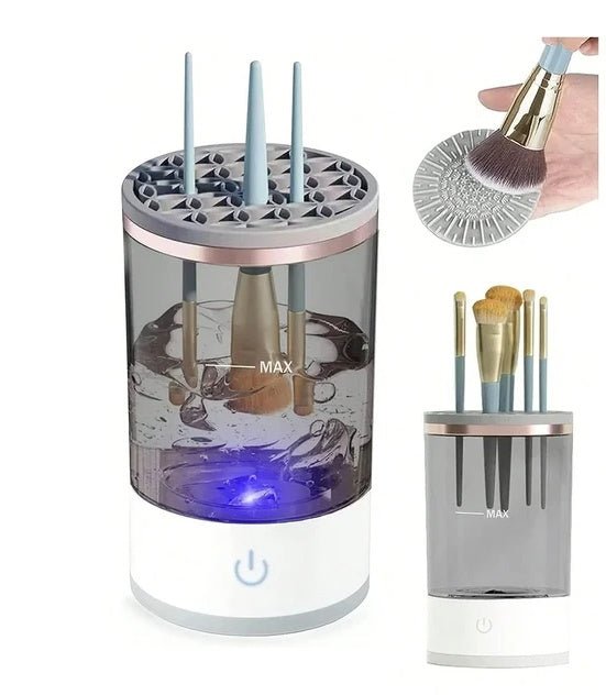 Automatic Brush Cleaner Electric Makeup Brush Cleaning Machine Fast Clean Dryer - VELORA LABS