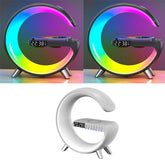 New Intelligent G Shaped LED Lamp Bluetooth Speake Wireless Charger Atmosphere Lamp App Control For Bedroom Home Decor - VELORA LABS