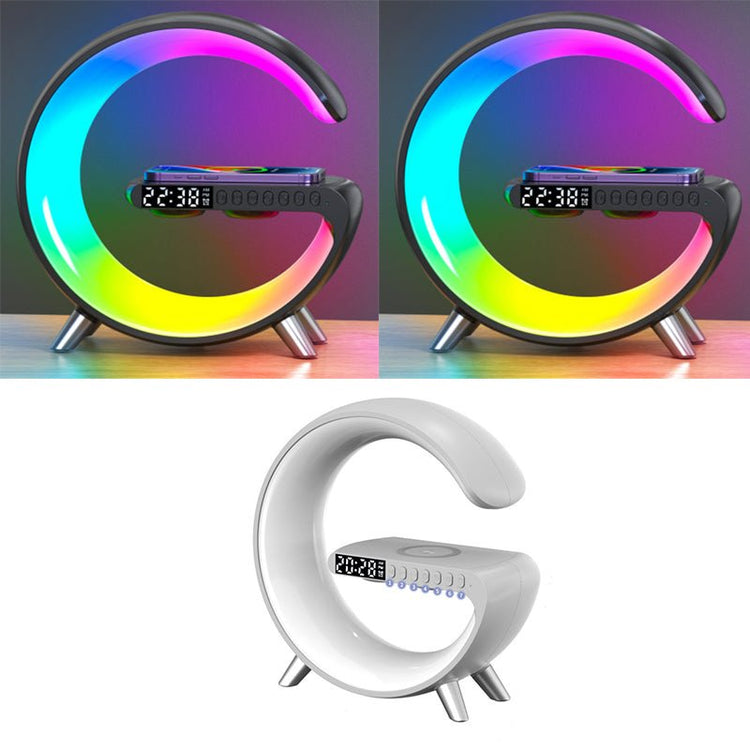 New Intelligent G Shaped LED Lamp Bluetooth Speake Wireless Charger Atmosphere Lamp App Control For Bedroom Home Decor - VELORA LABS
