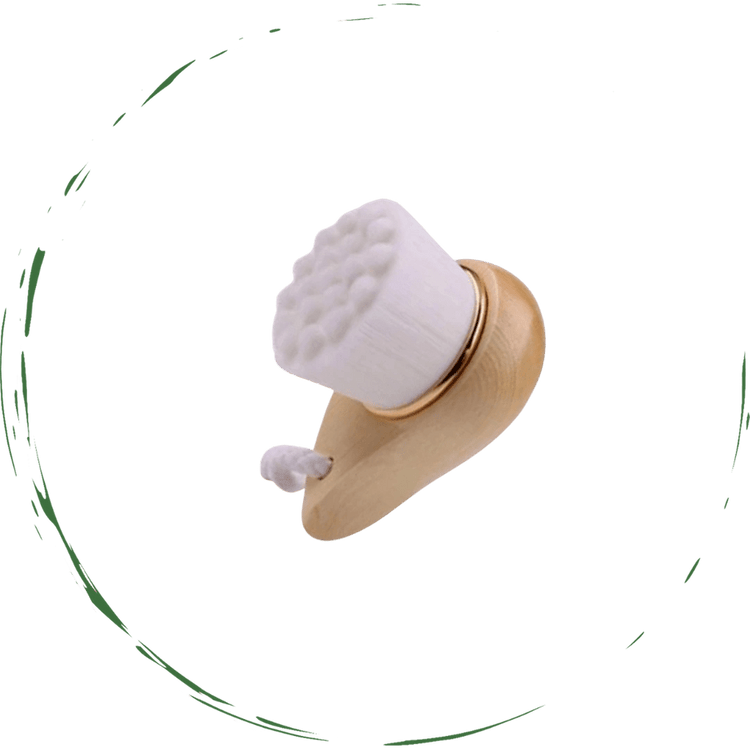 Facial Brush with Bamboo Handle - VELORA LABS